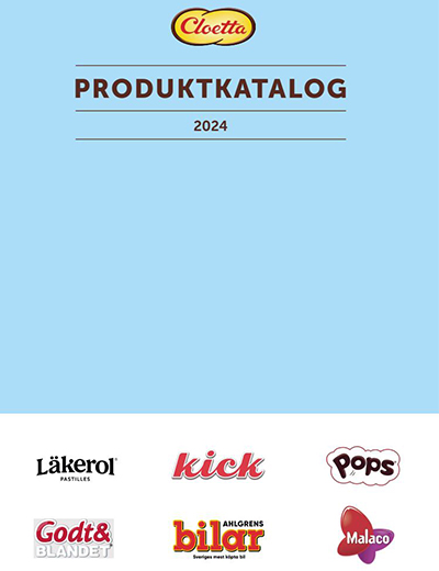 Cloetta produktkatalog