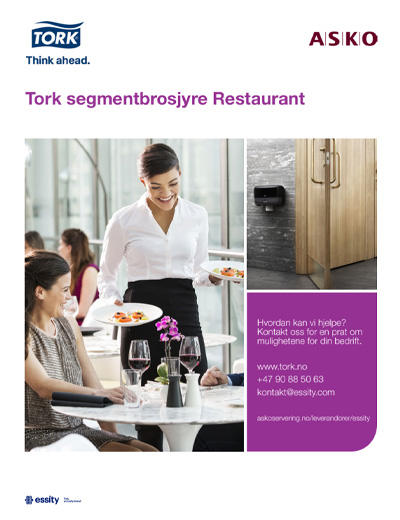 Essity - Tork segmentbrosjyre restaurant